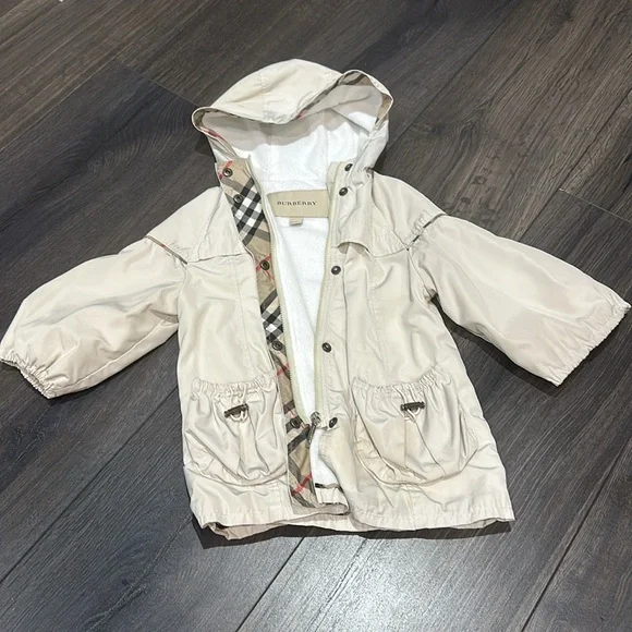 Authentic Burberry Kid's Lined Rain Coat - Picture 4 of 4